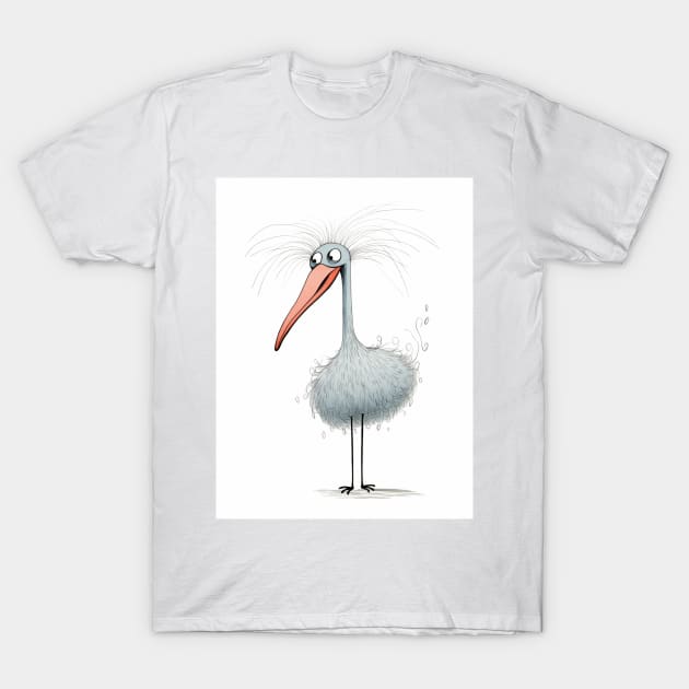Dadaistic Art,Creative Child's Drawing - Flamingo T-Shirt by saveasART